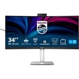 Philips 34B2U6603CH, Monitor LED grigio scuro/Argento