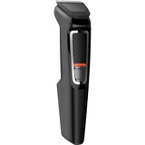 Philips MULTIGROOM Serie 3000 Rifinitore All-in-One Multigroom MG3740/15, Tagliacappelli Nero, Nero, Rettangolo, Barba, Orecchio, Sopracciglia, Baffi, Naso, Acciaio inox, Batteria, 60 min