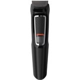 Philips MULTIGROOM Series 3000 Rifinitore All-in-One Multigroom MG3740/15, Tagliacappelli Nero, Nero, Rettangolo, Barba, Orecchio, Sopracciglia, Baffi, Naso, Acciaio inox, Batteria, 60 min