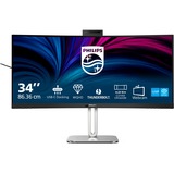 Philips Serie 6000 34B2U6603CH/00 Monitor PC 86,4 cm (34") 3440 x 1440 Pixel Wide Quad HD LCD Grigio, Monitor LED grigio scuro/Argento, 86,4 cm (34"), 3440 x 1440 Pixel, Wide Quad HD, LCD, 4 ms, Grigio