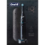 Procter & Gamble iO iO10 Adulto Spazzolino rotante Nero, Spazzolino da denti elettrico Nero, Adulto, Spazzolino rotante, Cura quotidiana, Cura gum, Intenso, Sensibile, Super sensitive, Tongue care, Sbiancante, Nero, Cosmic Black, Nero
