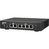 QNAP QSW-2104-2T switch di rete Non gestito 2.5G Ethernet (100/1000/2500) Nero Non gestito, 2.5G Ethernet (100/1000/2500)