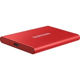 SAMSUNG Portable SSD T7 2000 GB Rosso rosso, 2000 GB, USB tipo-C, 3.2 Gen 2 (3.1 Gen 2), 1050 MB/s, Protezione della password, Rosso
