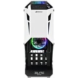 Sharkoon ELITE SHARK CA700 Tower Nero, Bianco Nero/Bianco, Tower, PC, Nero, Bianco, ATX, micro ATX, Mini-ITX, Giocare, Multi