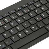Targus AKB863DE tastiera Bluetooth QWERTZ Tedesco Nero Nero, Full-size (100%), Bluetooth, QWERTZ, Nero