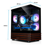 Thermaltake PC-000135-DE, PC Gaming Ardesia/legno