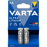 VARTA Ultra Lithium, Batteria al litio, AA, Mignon, FR14505, Blister da 2 Batteria al litio, AA, Mignon, FR14505, Blister da 2, Batteria monouso, Stilo AA, Litio, 1,5 V, 2 pz, 2900 mAh