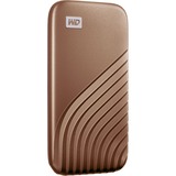 WD My Passport 1000 GB Oro oro, 1000 GB, USB tipo-C, 3.2 Gen 2 (3.1 Gen 2), 1050 MB/s, Protezione della password, Oro