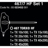 Wera 467/7 TORX HF Set 1 Nero/Verde