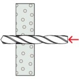 fischer Tassello metallico per cavità HM 4x32 S argento