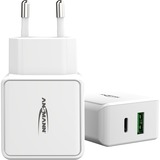 Ansmann HC218PD Bianco Interno, Caricabatterie bianco, Interno, AC, 12 V, Bianco