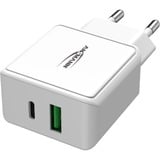 Ansmann HC218PD Bianco Interno, Caricabatterie bianco, Interno, AC, 12 V, Bianco