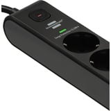 Brennenstuhl Multipresa 6 vie con 1x USB-C, 1x USB-A, Ciabatta Nero/antracite