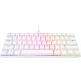 Corsair CH-9194114-DE - Tastatur tastiera USB Tedesco Bianco, Tastiera da gioco bianco, 60%, USB, Interruttore a chiave meccanica, LED RGB, Bianco