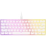 Corsair CH-9194114-DE - Tastatur tastiera USB Tedesco Bianco, Tastiera da gioco bianco, 60%, USB, Interruttore a chiave meccanica, LED RGB, Bianco