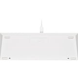 Corsair CH-9194114-DE - Tastatur tastiera USB Tedesco Bianco, Tastiera da gioco bianco, 60%, USB, Interruttore a chiave meccanica, LED RGB, Bianco