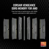 Corsair DIMM 32 GB DDR5-6000 (2x 16 GB) Kit Doppio, Memoria Nero