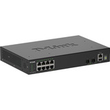 D-Link DGS-1530-10, Interruttore Nero, Gestito, L2, Gigabit Ethernet (10/100/1000), Full duplex