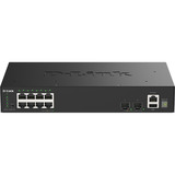 D-Link DGS-1530-10, Interruttore Nero, Gestito, L2, Gigabit Ethernet (10/100/1000), Full duplex