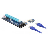DeLOCK 41430 scheda di interfaccia e adattatore Interno PCIe, USB 3.2 Gen 1 (3.1 Gen 1) PCIe, PCIe, USB 3.2 Gen 1 (3.1 Gen 1), Nero, Blu, Grigio, PC, 0,8 Gbit/s, 128,2 mm