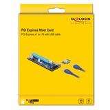 DeLOCK 41430 scheda di interfaccia e adattatore Interno PCIe, USB 3.2 Gen 1 (3.1 Gen 1) PCIe, PCIe, USB 3.2 Gen 1 (3.1 Gen 1), Nero, Blu, Grigio, PC, 0,8 Gbit/s, 128,2 mm