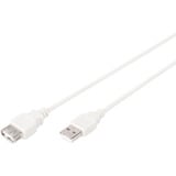 Digitus Cavo di prolunga USB 2.0, USB-A maschio > USB-A femmina beige