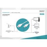 Digitus Cavo di prolunga USB 2.0, USB-A maschio > USB-A femmina beige