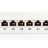 Digitus Pannello Patch Classe E, CAT 6, Patch Panel grigio chiaro, CAT 6, RJ-45, Cat6, Grigio, Montaggio a rack, 1U, LSA, Vendita al dettaglio