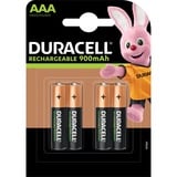 Duracell StayCharged AAA (4pcs) Batteria ricaricabile Mini Stilo AAA Nichel-Metallo Idruro (NiMH) Batteria ricaricabile, Mini Stilo AAA, Nichel-Metallo Idruro (NiMH), 4 pz, 800 mAh, 44,5 mm