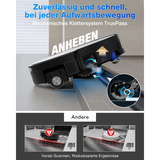 ECOVACS DEEBOT X11 OmniCyclone, Aspirazione robot Nero