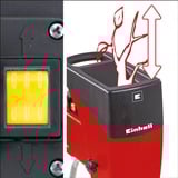 EINHELL GC-RS 2540 tritaerba 2000 W Tamburo, Chopper rosso/Nero, 24,9 kg