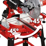 EINHELL Sega combinata da banco scorrevole e ingletatrice, Sega mitra/Troncatrice rosso/Nero