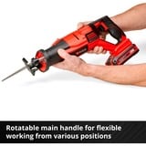 EINHELL Sega universale a batteria professionale TP-AP 18/28 Li BL - Solo, 18Volt, Scambiarsi sega rosso/Nero