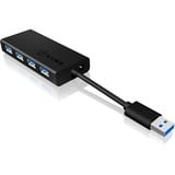 ICY BOX IB-AC6104-B USB 3.2 Gen 1 (3.1 Gen 1) Type-A 5000 Mbit/s Nero, Hub USB Nero, USB 3.2 Gen 1 (3.1 Gen 1) Type-A, USB 3.2 Gen 1 (3.1 Gen 1) Type-A, 5000 Mbit/s, Nero, Alluminio, Cina