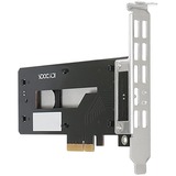 Icy Dock MB987M2P-1B scheda di interfaccia e adattatore Interno M.2 Nero, PCIe, M.2, Nero, Argento, Passivo, 32 Gbit/s, 0 - 60 °C