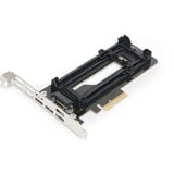 Icy Dock MB987M2P-1B scheda di interfaccia e adattatore Interno M.2, Controllore Nero, PCIe, M.2, Nero, Argento, Passivo, 32 Gbit/s, 0 - 60 °C