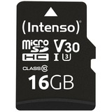 Intenso 3433470 memoria flash 16 GB MicroSDHC UHS-I Classe 10 16 GB, MicroSDHC, Classe 10, UHS-I, 100 MB/s, 45 MB/s
