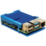 Inter-Tech 88887360 accessorio per scheda di sviluppo Custodia Blu blu, Custodia, Raspberry Pi, Raspberry Pi, Blu, Alluminio, 86 mm