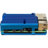 Inter-Tech 88887360 accessorio per scheda di sviluppo Custodia Blu blu, Custodia, Raspberry Pi, Raspberry Pi, Blu, Alluminio, 86 mm