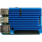 Inter-Tech 88887360 accessorio per scheda di sviluppo Custodia Blu blu, Custodia, Raspberry Pi, Raspberry Pi, Blu, Alluminio, 86 mm