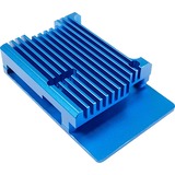 Inter-Tech 88887360 accessorio per scheda di sviluppo Custodia Blu blu, Custodia, Raspberry Pi, Raspberry Pi, Blu, Alluminio, 86 mm