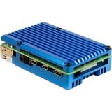 Inter-Tech 88887360 accessorio per scheda di sviluppo Custodia Blu, Housing blu, Custodia, Raspberry Pi, Raspberry Pi, Blu, Alluminio, 86 mm