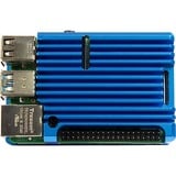 Inter-Tech 88887360 accessorio per scheda di sviluppo Custodia Blu, Housing blu, Custodia, Raspberry Pi, Raspberry Pi, Blu, Alluminio, 86 mm