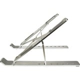 Inter-Tech NBS-200 Supporto per computer portatile Argento 39,6 cm (15.6"), Stand argento, Supporto per computer portatile, Argento, Alluminio, 27,9 cm (11"), 39,6 cm (15.6"), 40 kg