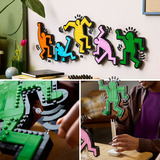 LEGO ART Keith Haring – Figure danzanti, Giochi di costruzione Set da costruzione, 18 anno/i, Plastica, 1773 pz, 2,45 kg