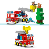 LEGO DUPLO Town Camion dei pompieri con tubo e pompiere, Giochi di costruzione 