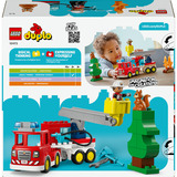 LEGO DUPLO Town Camion dei pompieri con tubo e pompiere, Giochi di costruzione 