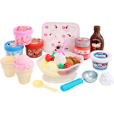 MGA Entertainment Little Tikes Creative Chefs Ice Cream Kit, Cucina Ice Cream Kit, 3 anno/i