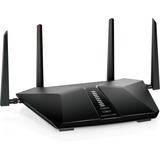 Netgear RAX43 router wireless Gigabit Ethernet Dual-band (2.4 GHz/5 GHz) Nero Wi-Fi 6 (802.11ax), Dual-band (2.4 GHz/5 GHz), Collegamento ethernet LAN, Nero, Router da tavolo