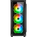 Sharkoon TK4 RGB Midi Tower Nero Nero, Midi Tower, PC, Nero, ATX, micro ATX, Mini-ITX, Multi, Ventole